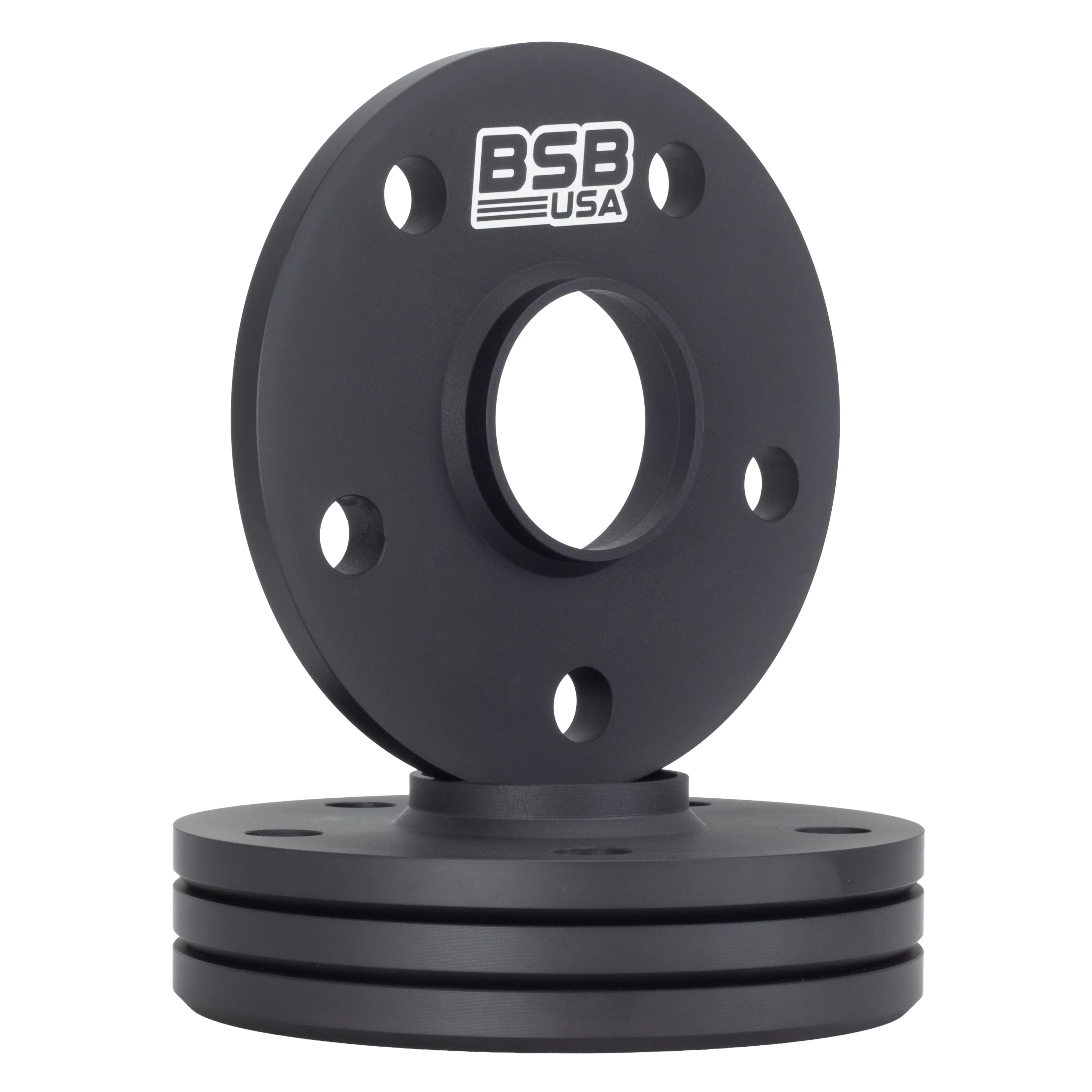 American Made 1/2" 5x4.5 Wheel Spacers For Subaru Impreza WRX STI Outback Forester - Hubcentric, 56.1mm Hub, Black, Made in the USA - Image 4