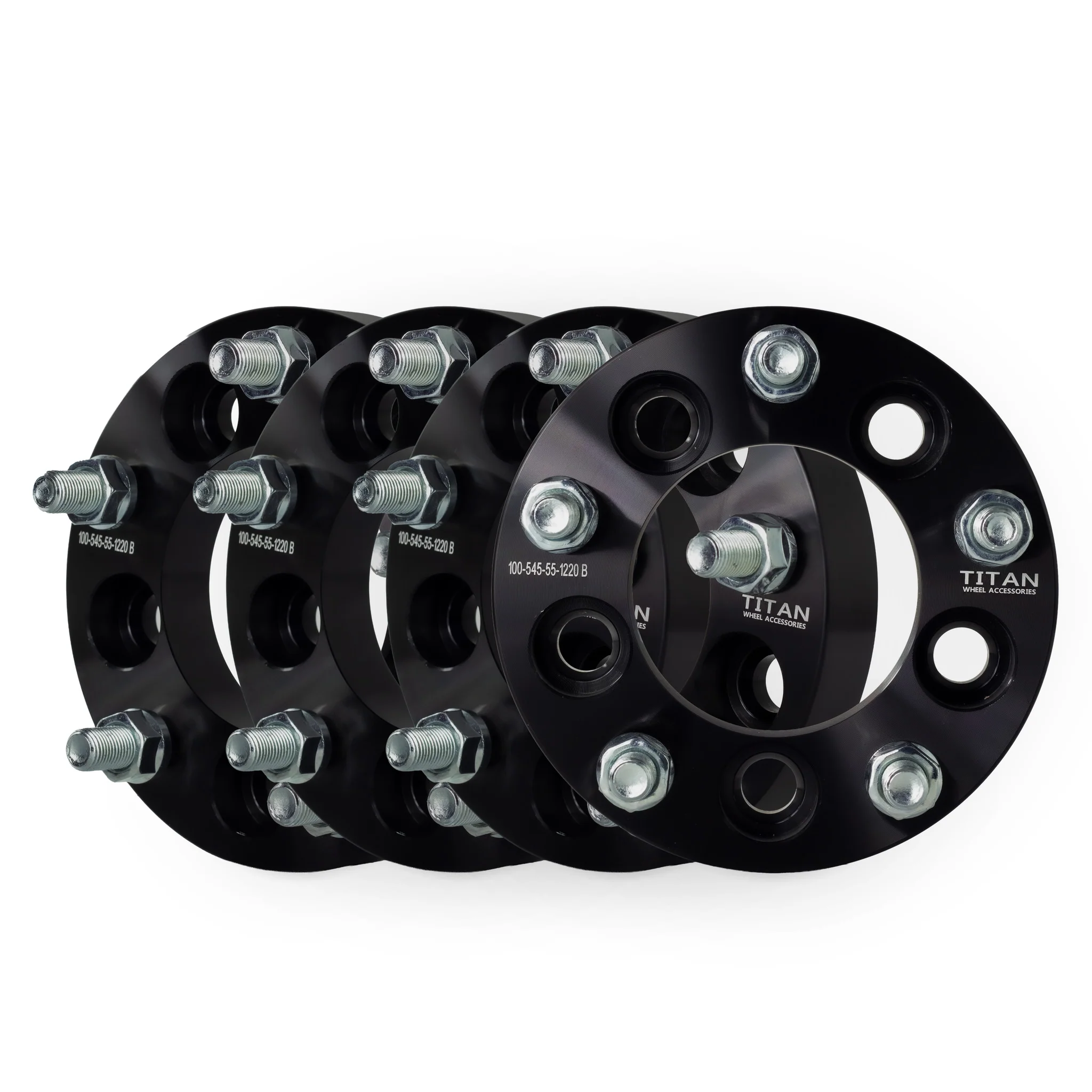 1" (25mm) 5x4.5 (5x114.3) To 5x5 Wheel Adapters | 1/2x20 Studs | - Image 7