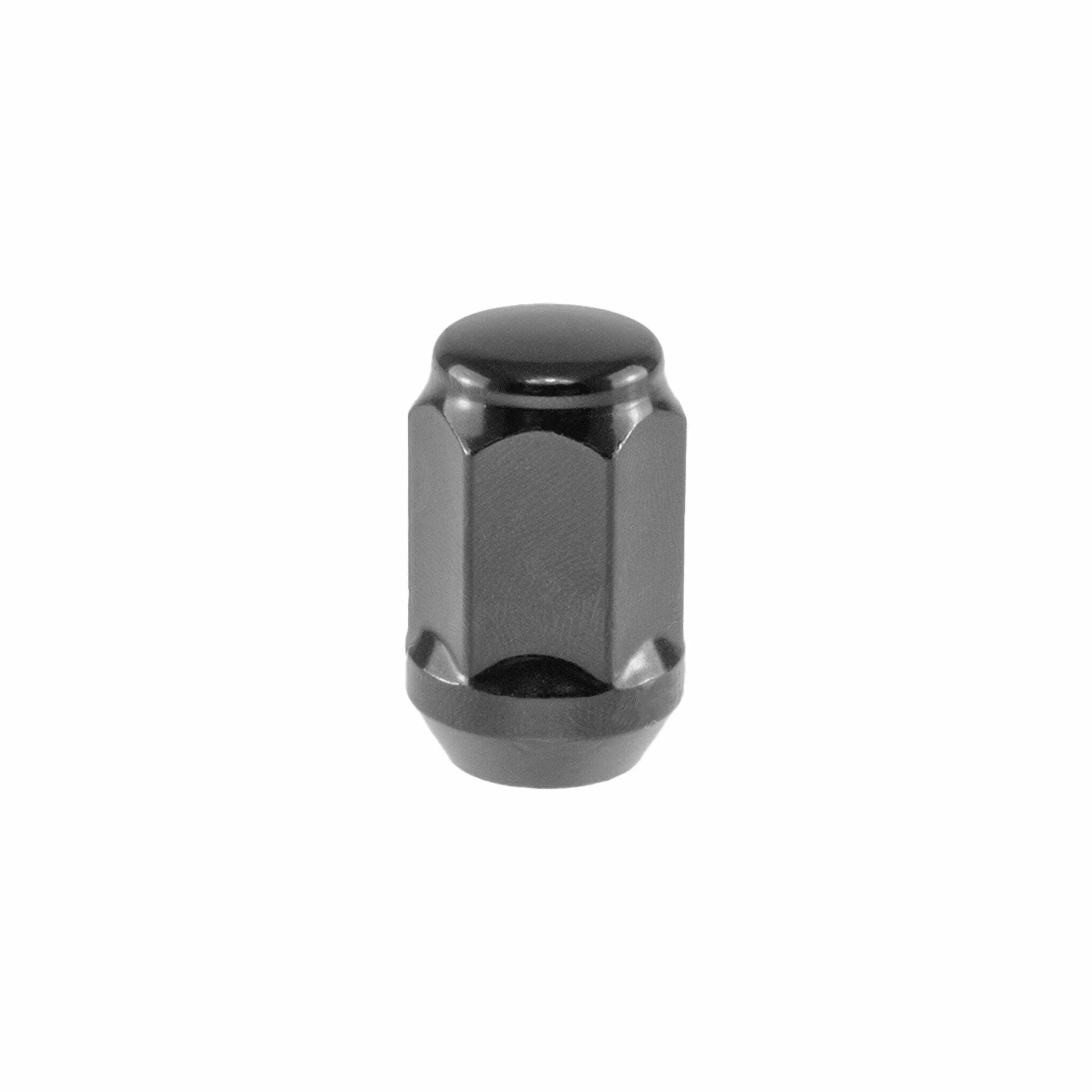 1/2x20 Closed Bulge Acorn 3/4 Head Black Lug Nuts - Image 2
