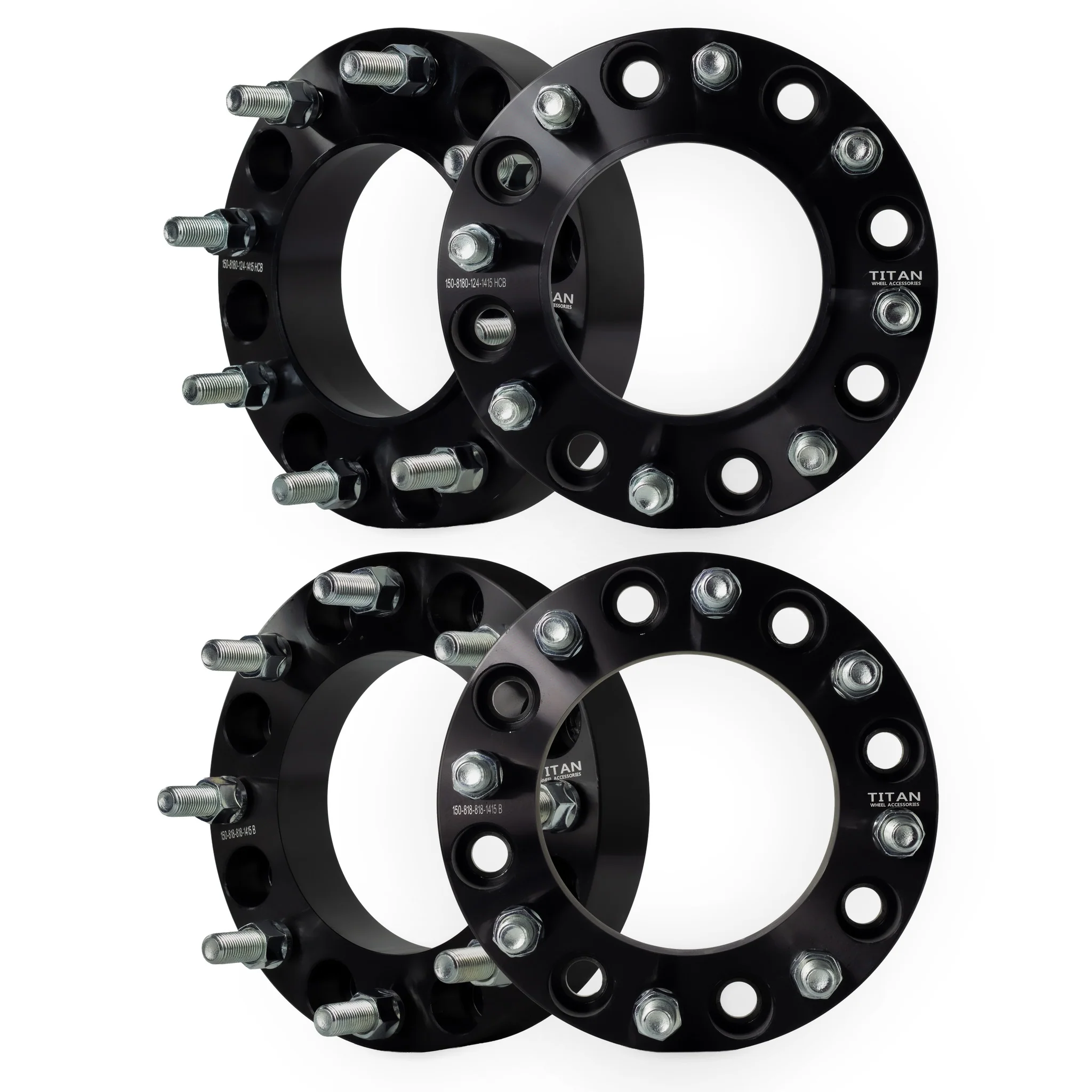 1.5" (38mm) Wheel Spacers for Chevy Silverado GMC Sierra 2500 3500 | 8x180 | 124.1 Hubcentric |14x1.5 Studs | - Image 7