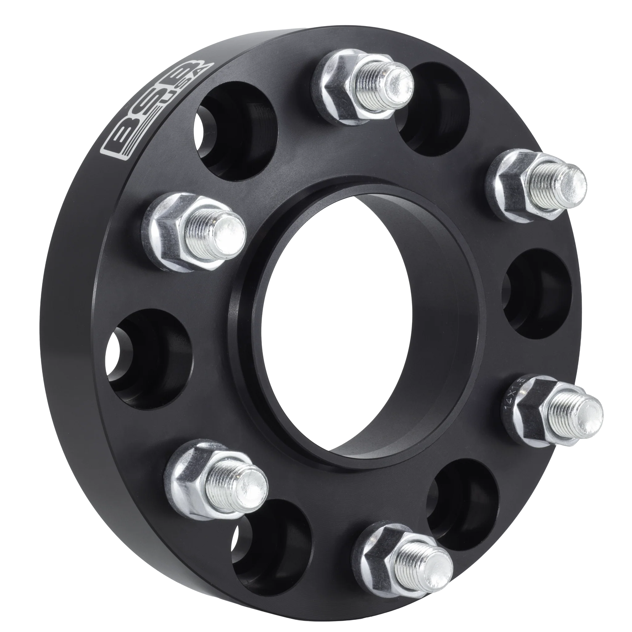 American Made 1.5" 6x135 Wheel Spacers For Ford F-150 Bronco Raptor - Hubcentric, 87.1mm Hub, 14x1.5 Studs, Black, Made in the USA