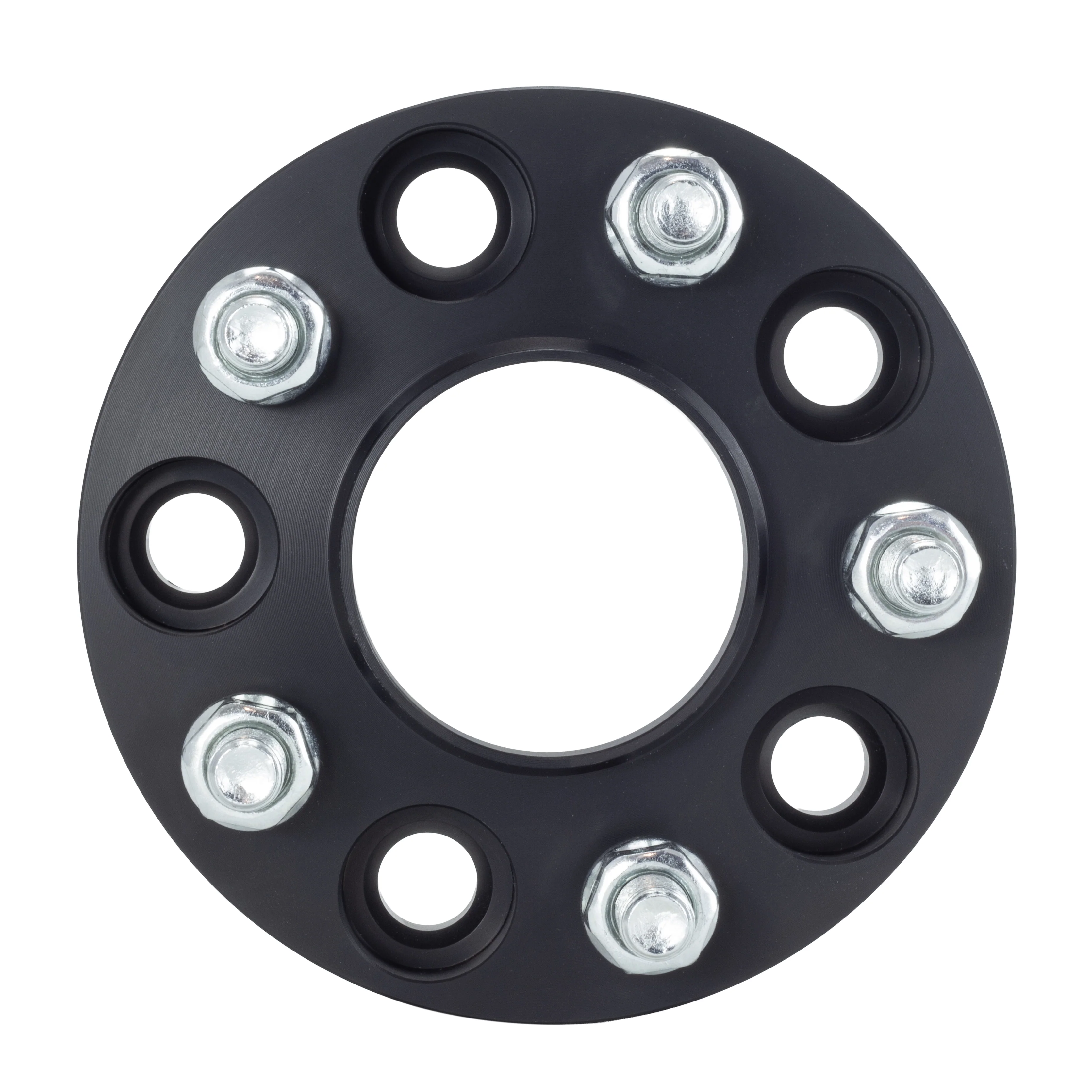 American Made 1" 5x4.5 Wheel Spacers For Nissan GT-R 370z Infiniti G35 Q50 - Hubcentric, 66.1mm Hub, 12x1.25 Studs, Black, Made in the USA - Image 2