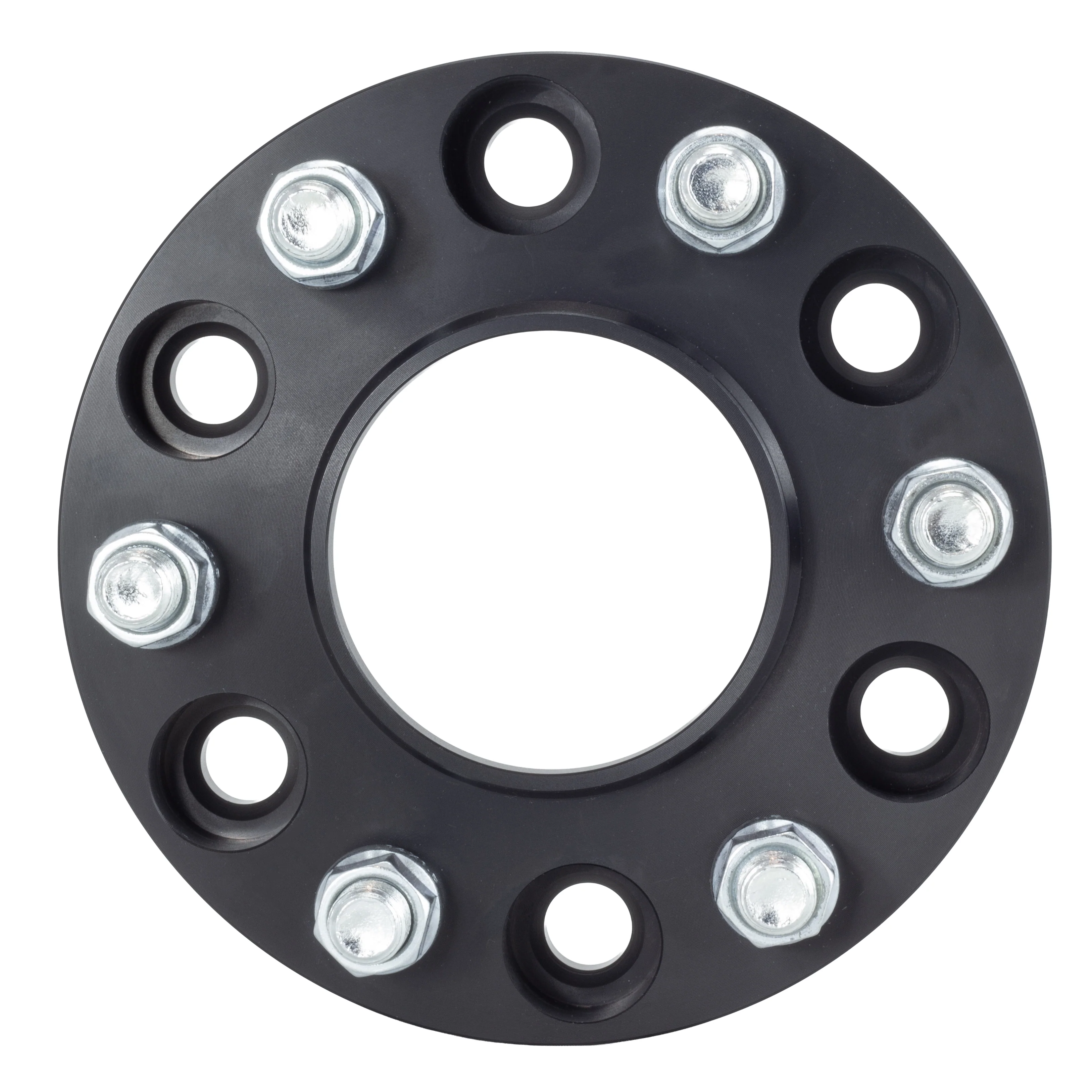 American Made 1.25" 6x5.5 Wheel Spacers For Tesla Cybertruck - Hubcentric, 84.1mm Hub, 14x1.5 Studs, Black, Made in the USA - Image 2