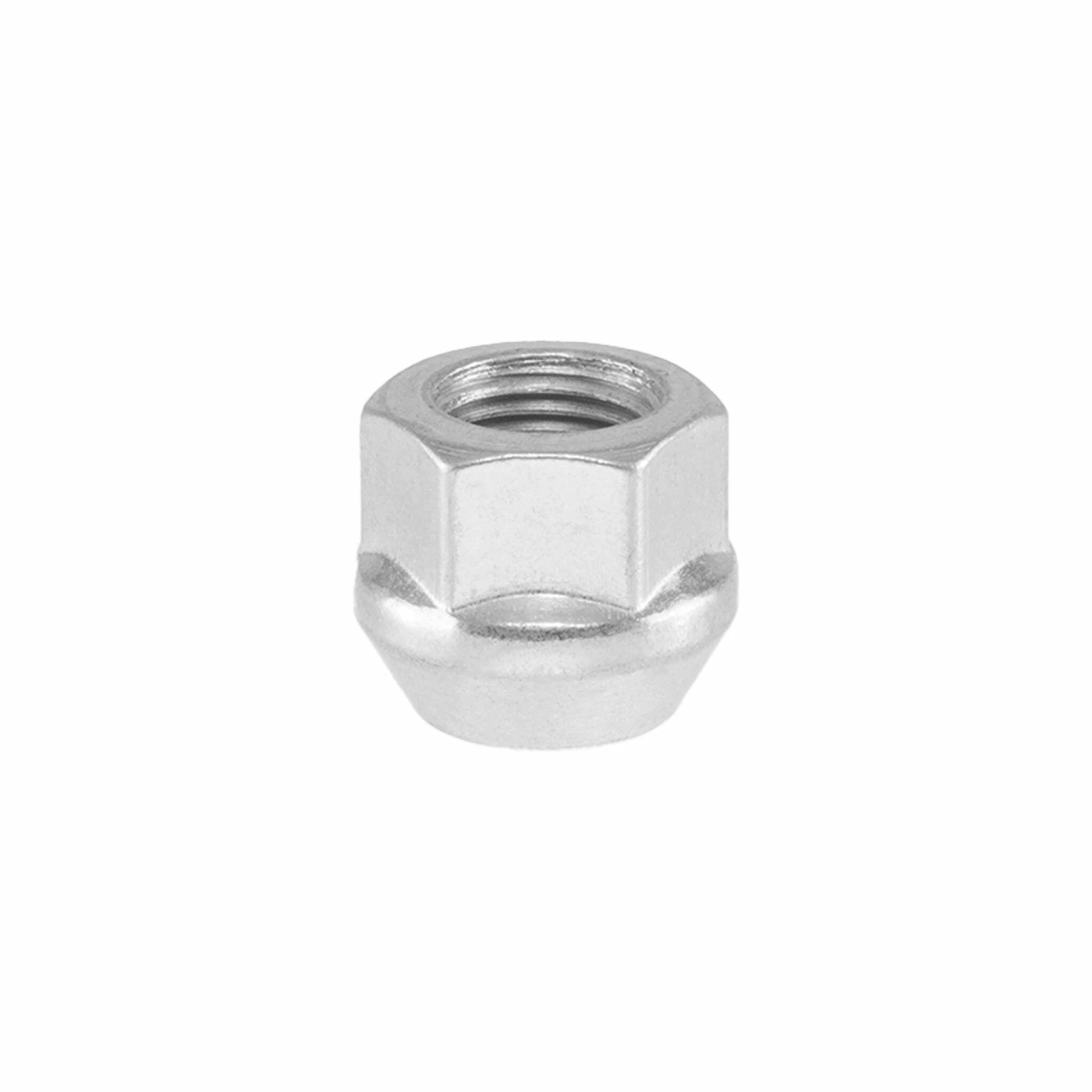 14x1.5 Open Bulge Acorn 13/16 Head Silver Lug Nuts - Image 2
