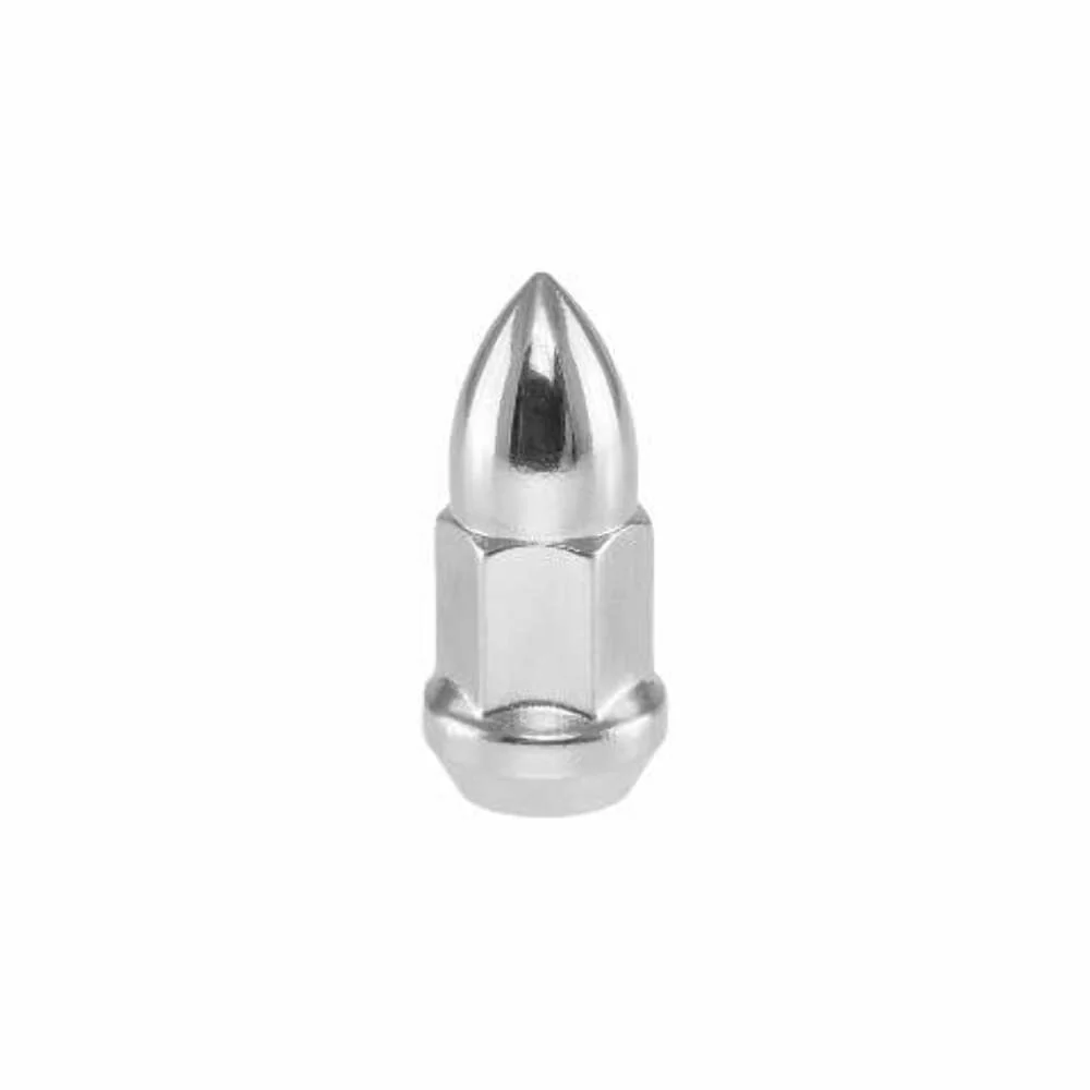 12 x 1.5" Passenger Bullet | 17mm Head |Chrome Lug Nuts