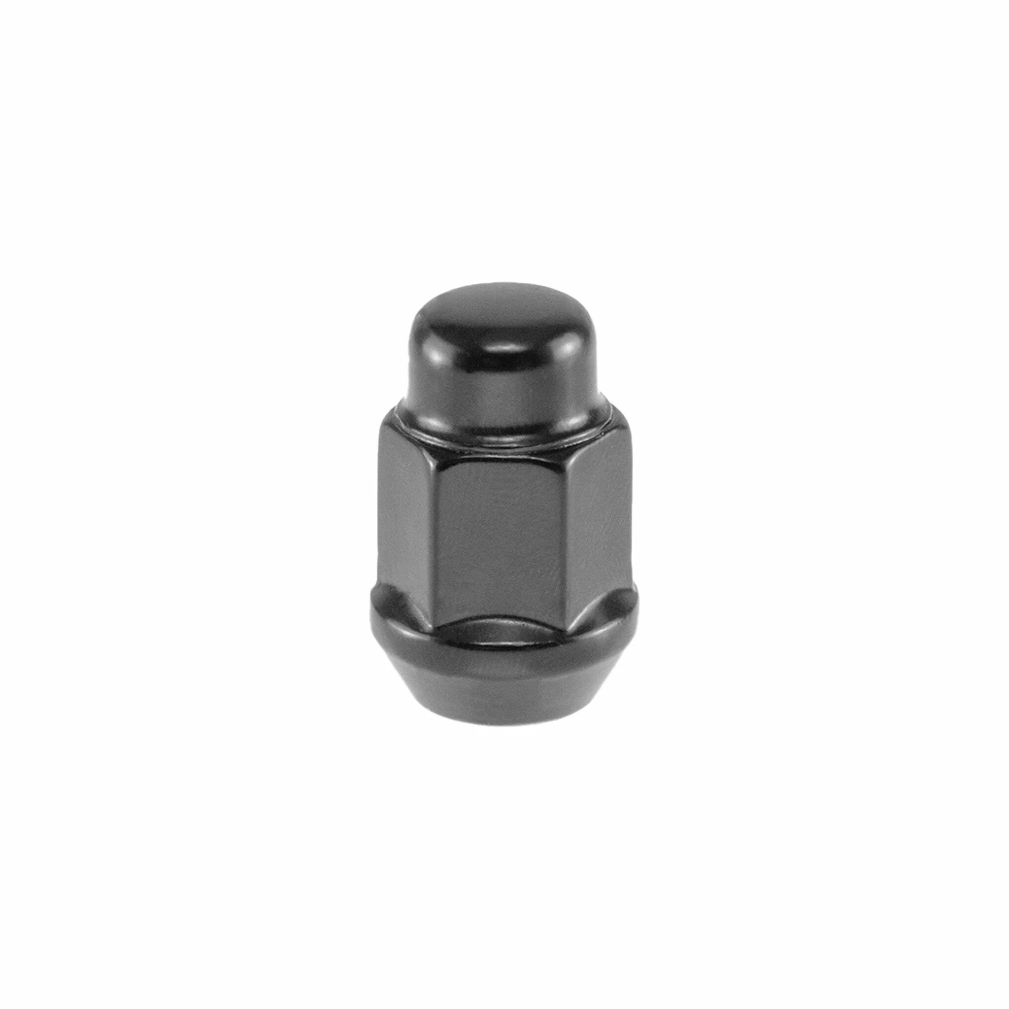 7/16 Closed Bulge Acorn 3/4 Head Black Lug Nuts - Image 2
